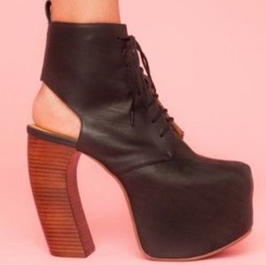 Jeffrey Campbell Lana leather booties
